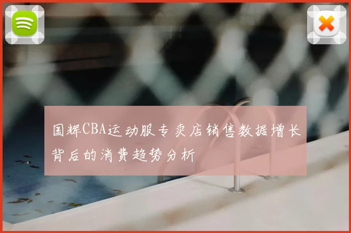国辉CBA运动服专卖店销售数据增长背后的消费趋势分析